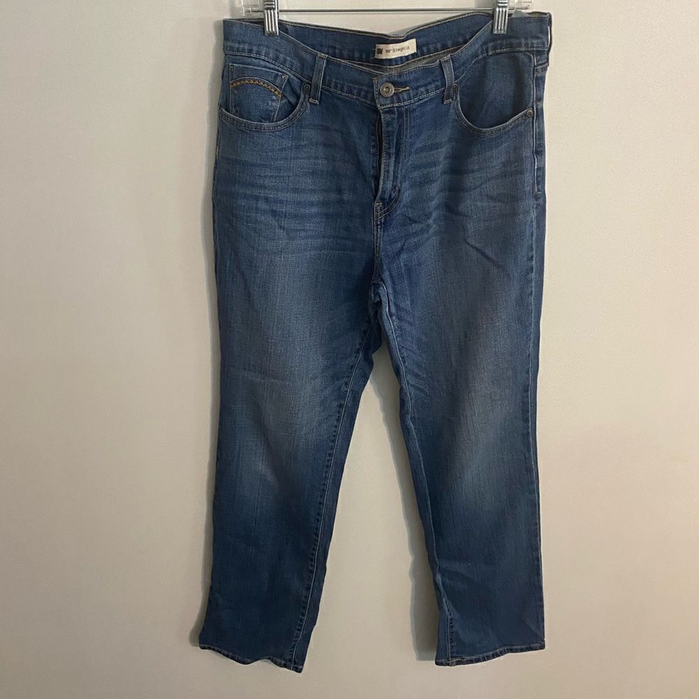 Levi's 505 distressed Straight Leg jeans, size 14